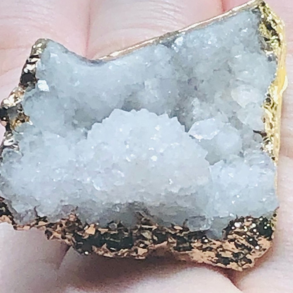 🌟GEODE ROSE GOLD RING🌟3 for $30 - Picture 3 of 10